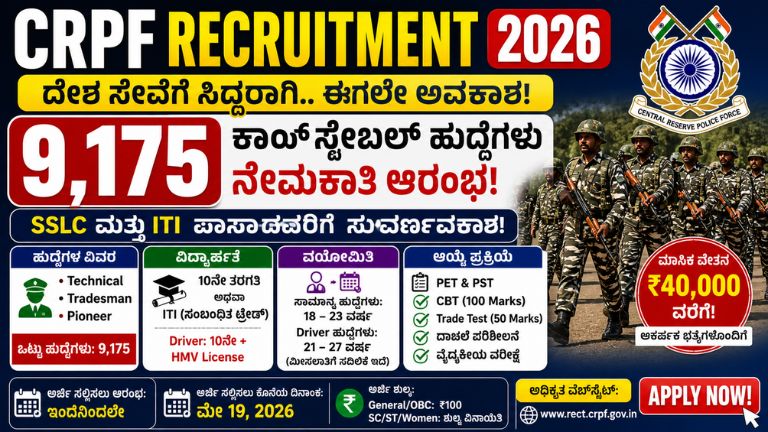 CRPF Recruitment 2026