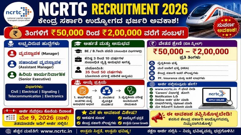 NCRTC Recruitment 2026
