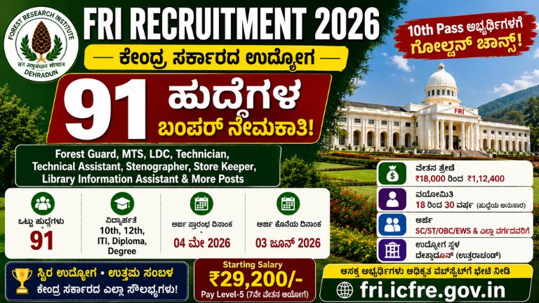 FRI Recruitment 2026