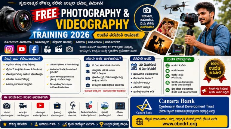 Free Photography and Videography Training 2026